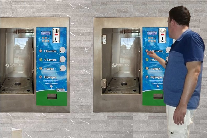 despachador automático de agua 